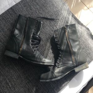 Steve Madden Troopa Combat Boots Black Size 6.5